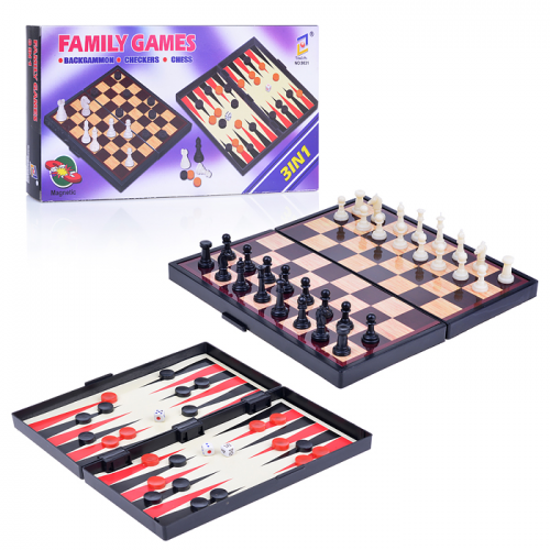 Уценка Шахматы 3 в 1 магнитные  9831